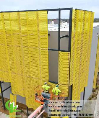 Καλή τιμή Προσαρμοσμένες πάνελ επένδυσης αλουμινίου με διάτρητο CNC με κράμα 3003 H14/H24 και επίστρωση PVDF για προσόψεις σε απευθείας σύνδεση