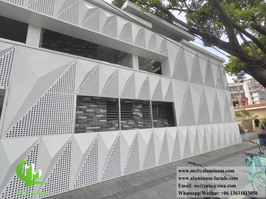 Καλή τιμή Προσαρμοσμένο 3-διάστατο διάτρητο πάνελ πρόσοψης από συμπαγές αλουμίνιο σε απευθείας σύνδεση