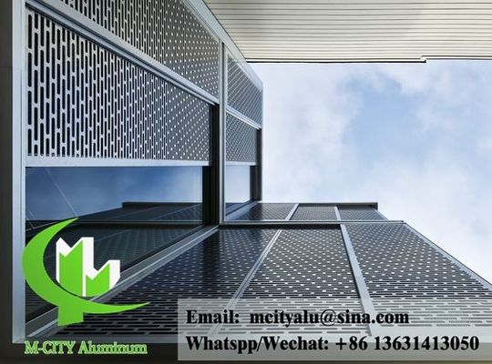 Καλή τιμή Περφορέ πλαστικοποιημένο φύλλο αλουμινίου με προσαρμοσμένα χρώματα RAL και μοτίβα κομμένα με λέιζερ για επένδυση κτιρίων σε απευθείας σύνδεση