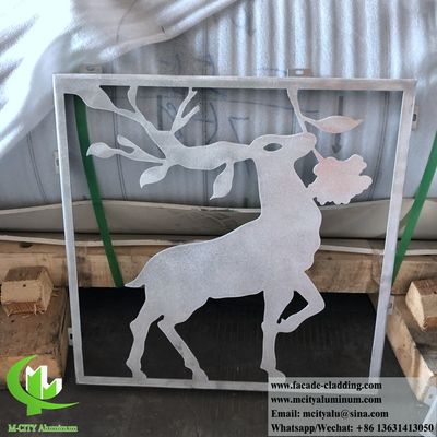 Καλή τιμή Πίνακα επένδυσης προσόψεως αλουμινίου κομμένο με λέιζερ με υλικό 3003 και επιφάνεια επικαλυμμένη με σκόνη σε απευθείας σύνδεση