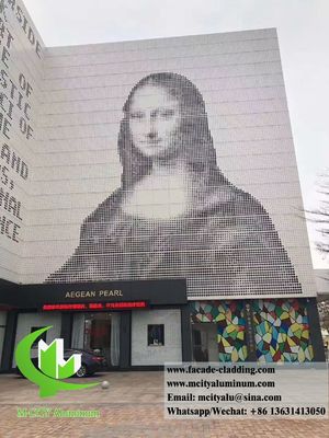 Καλή τιμή Πίνακα προσόψεως από διάτρητο αλουμίνιο με χρώματα RAL και πάχος 1,5-10 mm σε απευθείας σύνδεση