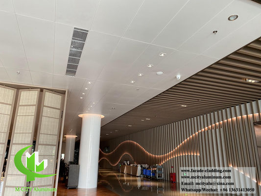 Καλή τιμή Μεταλλική οροφή αλουμινίου επένδυση στερεά τοιχοπετράδια άνετος αδιάβροχο σύστημα σε απευθείας σύνδεση