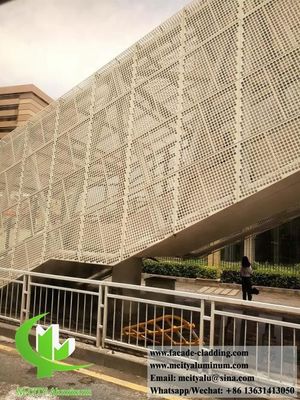 Καλή τιμή Περφόρμητη Αλουμινίου Πρόσοψη με PVDF 15 χρόνια Εγγύηση Custom CNC Laser Cutting και οποιοδήποτε χρώμα RAL σε απευθείας σύνδεση