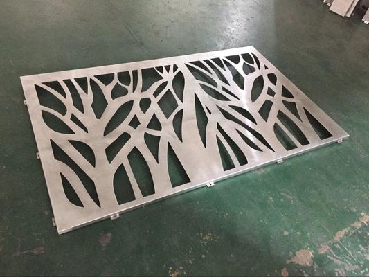 Καλή τιμή Προσαρμοσμένα χρώματα RAL Laser Cut Aluminum Panel με πάχος 3mm και φινίρισμα επικαλυμμένο με σκόνη για διακόσμηση προσόφων σε απευθείας σύνδεση
