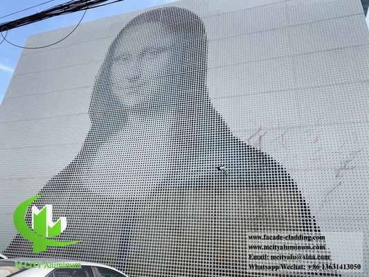 Καλή τιμή Διακοσμητική επένδυση τοίχων από διάτρητο μέταλλο σε απευθείας σύνδεση