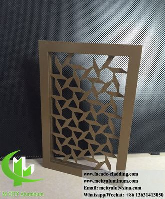 Καλή τιμή 3mm πάχος Laser Cut Privacy Screen Αλουμινίου διακοσμητικό πάνελ με σκόνη επικαλυμμένα προσαρμόσιμα σχέδια σε απευθείας σύνδεση