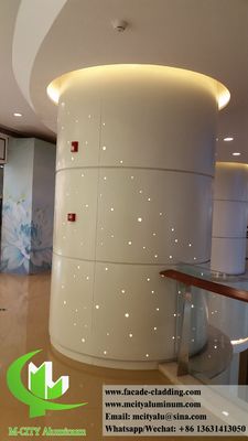 Καλή τιμή 3.0mm Πάχος Επένδυση Κολώνας Αλουμινίου με Φωτισμό LED και Επιφάνεια με Ηλεκτροστατική Βαφή σε απευθείας σύνδεση