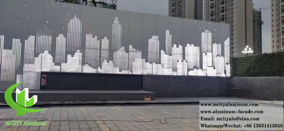 Καλή τιμή Αρχιτεκτονική διάτρητη μεταλλική οθόνη για τοίχο σε απευθείας σύνδεση